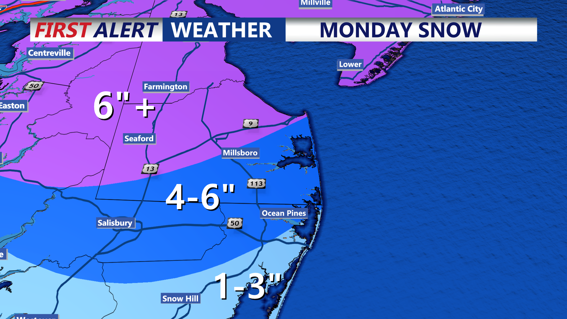 Forecasted Snowfall
